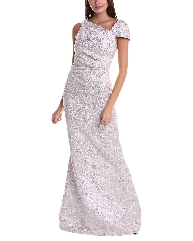 Shop and Save Teri Jon by Rickie Freeman Jacquard Gown