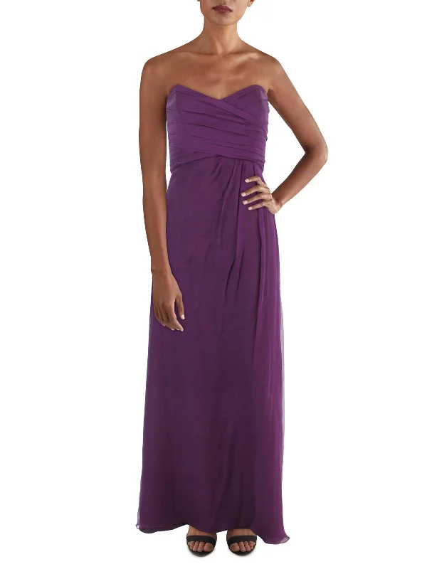 Year-End Clearance Womens Silk Sweetheart Evening Dress