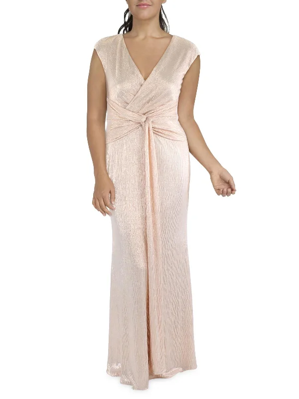 Overstock Womens Metallic Long Evening Dress