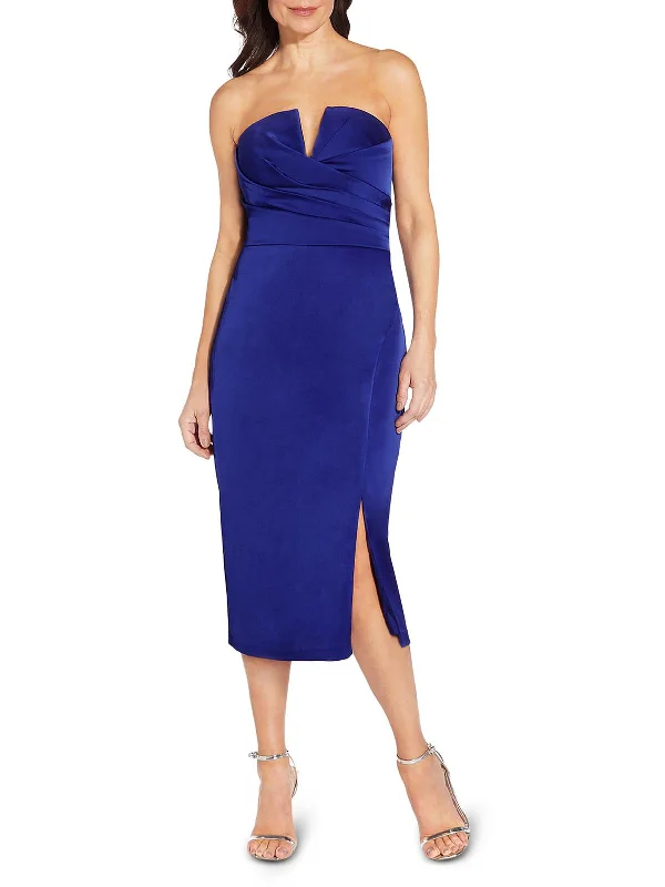 Huge Discounts Womens Satin Mini Cocktail and Party Dress