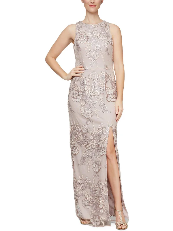 Stock Clearance Womens Sequined Formal Evening Dress