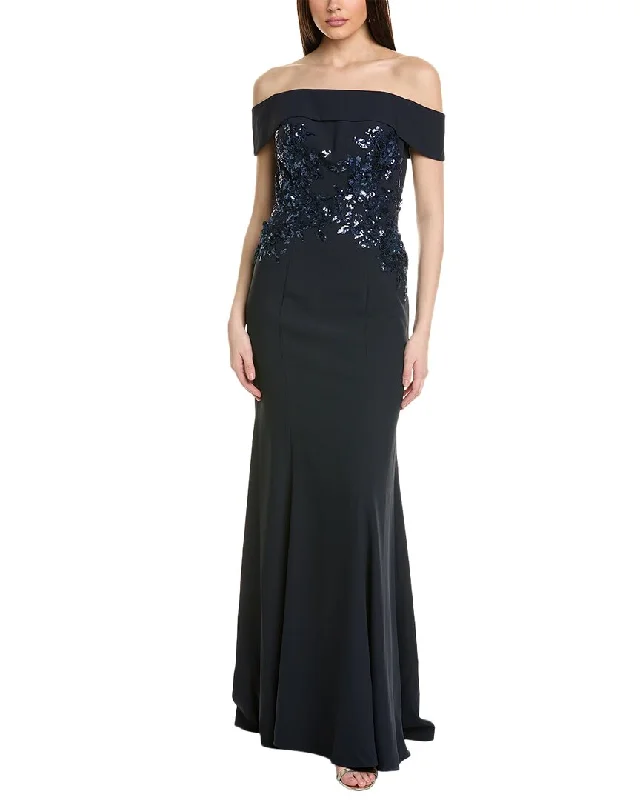 Super Deal Rene Ruiz Off-the-Shoulder  Gown
