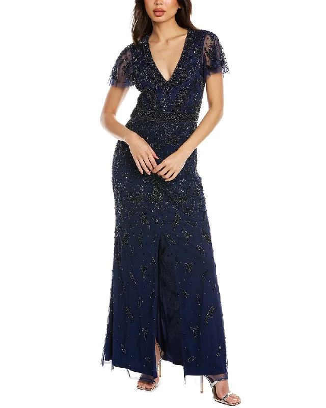 Reduced Prices Aidan Mattox Bead Embellished Gown