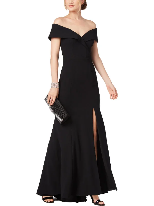 Best Bargains Womens Off-The-Shoulder Long Evening Dress