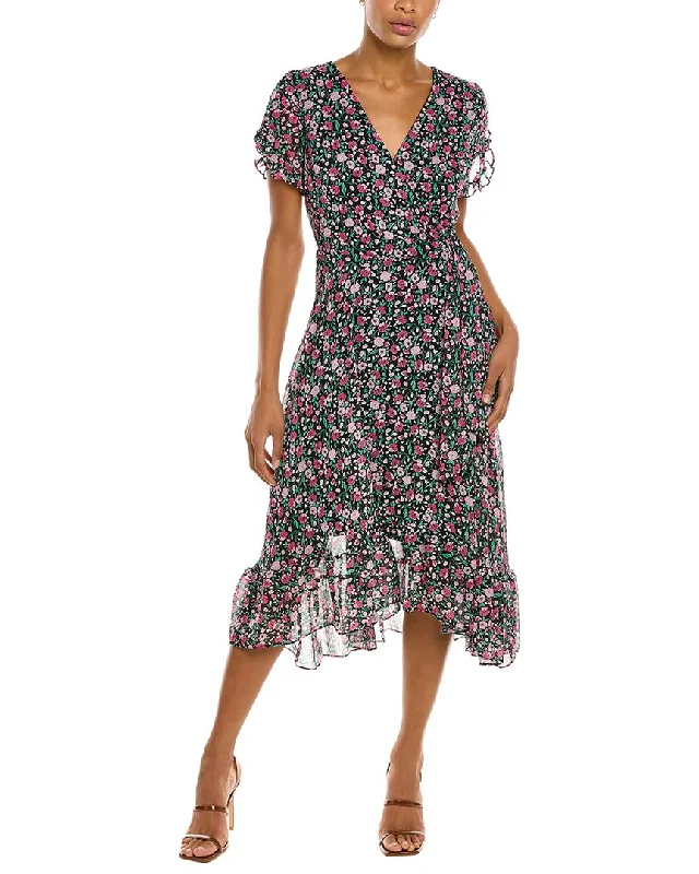 Major Savings KARL LAGERFELD Wrap Bodice Midi Dress