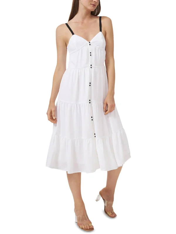 Great Bargains Womens Tiered Gauze Midi Dress
