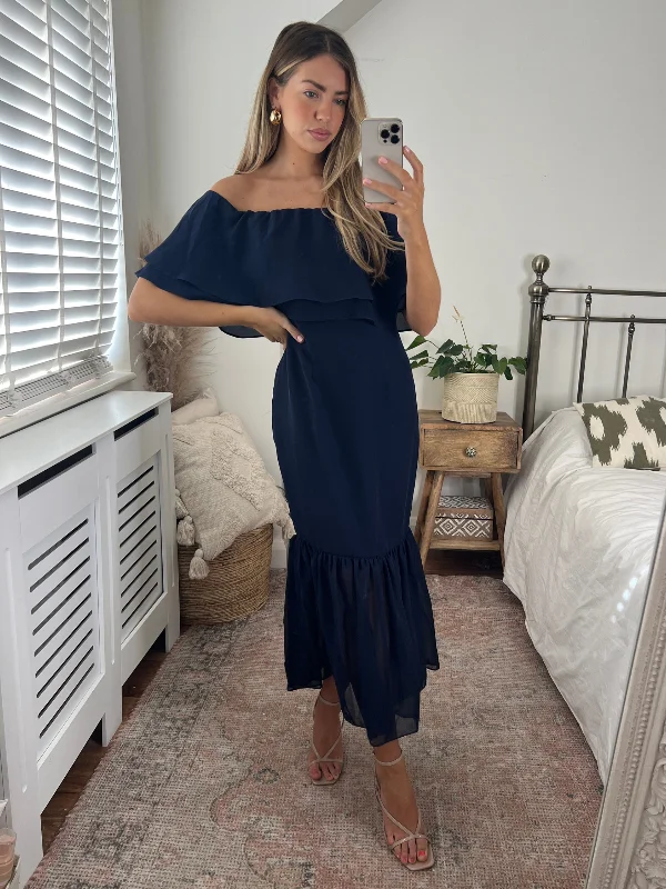 Super Sale Tara Bandeau Dress / Navy