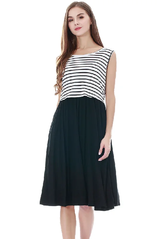 Sale Event Smallshow Sleeveless Casual Maternity Nursing Dress