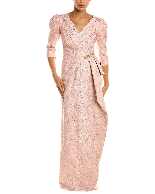 Can't Miss Teri Jon Surplice Column Gown