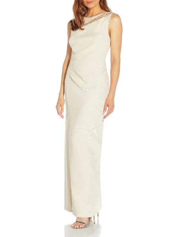 Big Discounts Womens Metallic Maxi Evening Dress