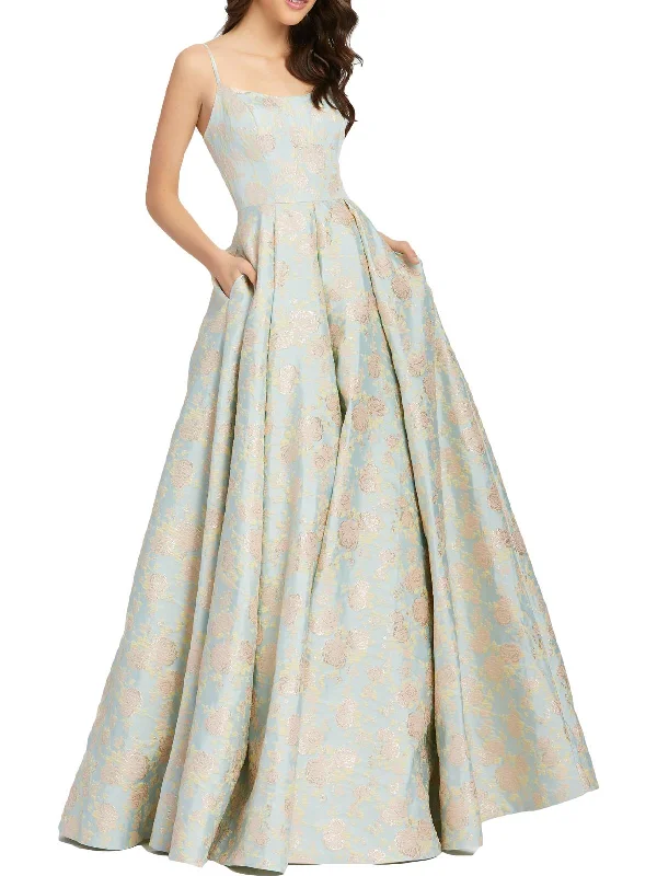 Exclusive Preview Womens Floral Long Evening Dress