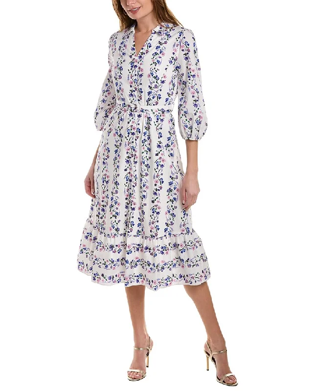 Stock Clearance Marchesa Notte Floral Shirtdress