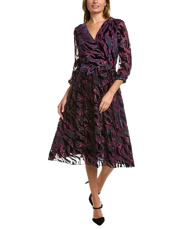 Deep Discounts Johnny Was Tavi Silk-Blend Midi Dress