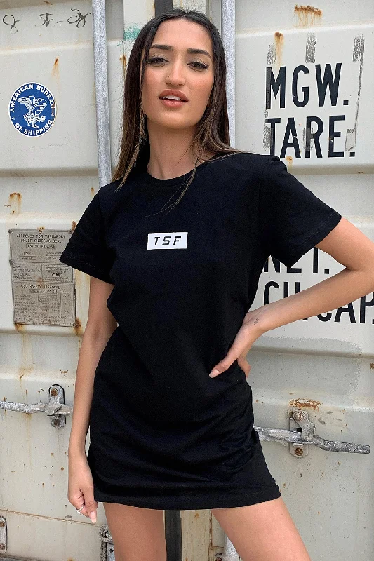Price Reduction Femme T-shirt Dress - Black