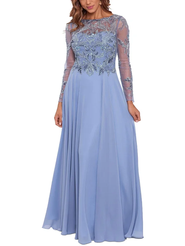 Price Smash Womens Beaded Maxi Evening Dress