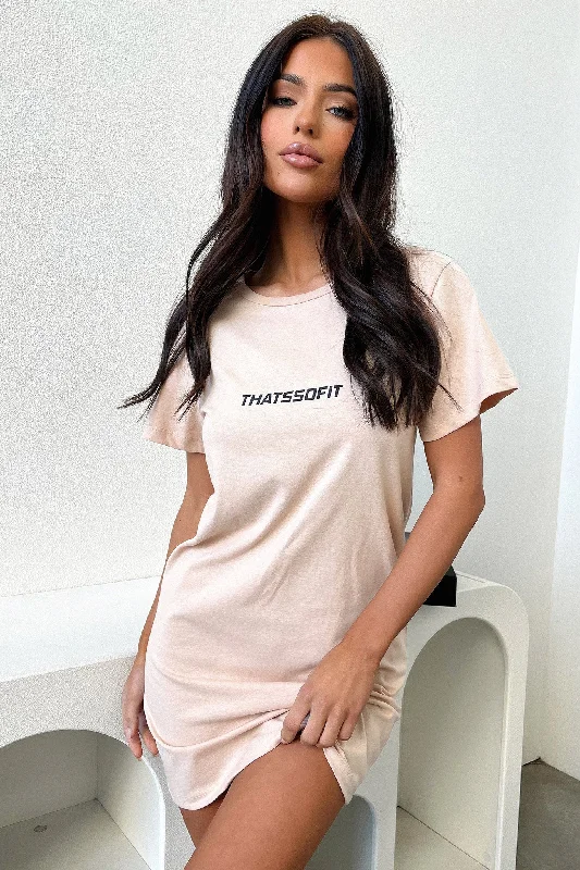 Great Deals Femme T-shirt Dress - Beige