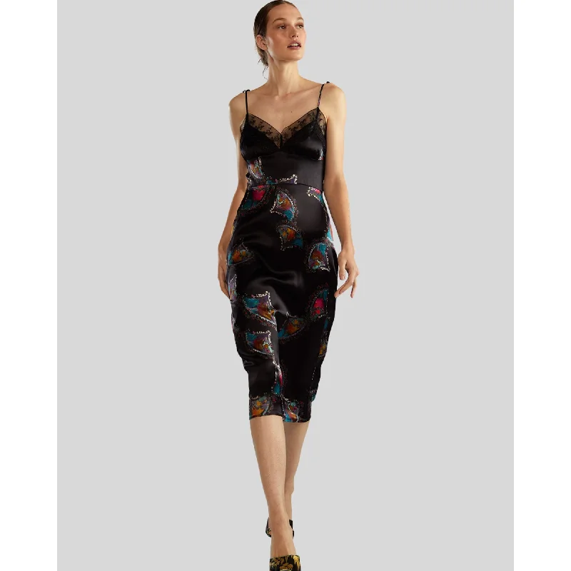 Best Bargains SILK LACE SLIP DRESS
