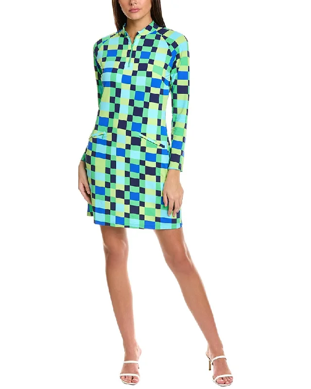 Warehouse Sale IBKUL Mock Neck Sheath Dress