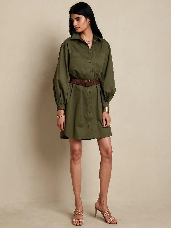 Buy Now Twill Mini Shirtdress