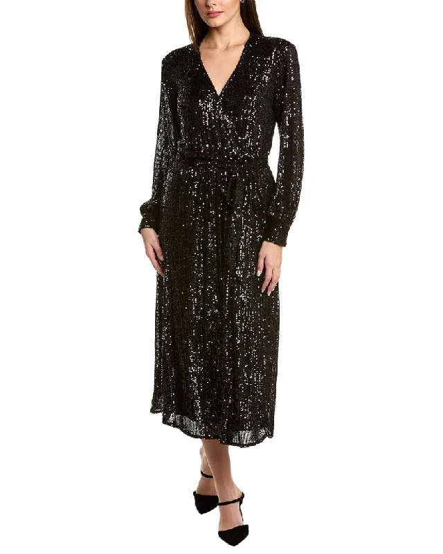 Hot Deal Anne Klein Surplice Midi Dress