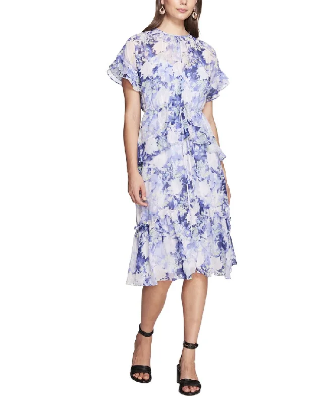 Savings Spectacular Marchesa Notte Lita Printed Midi Dress