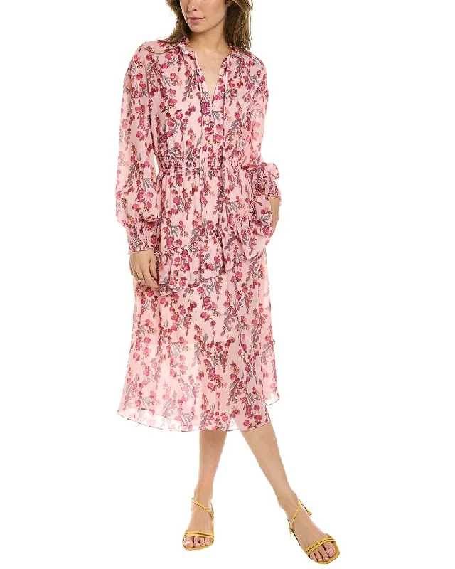 Best Bargains Marchesa Notte Floral Midi Dress