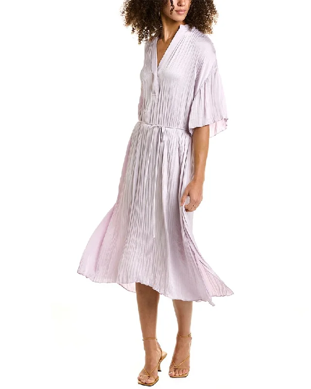 Reduced Prices Vince Crushed Band Collar Midi Dress