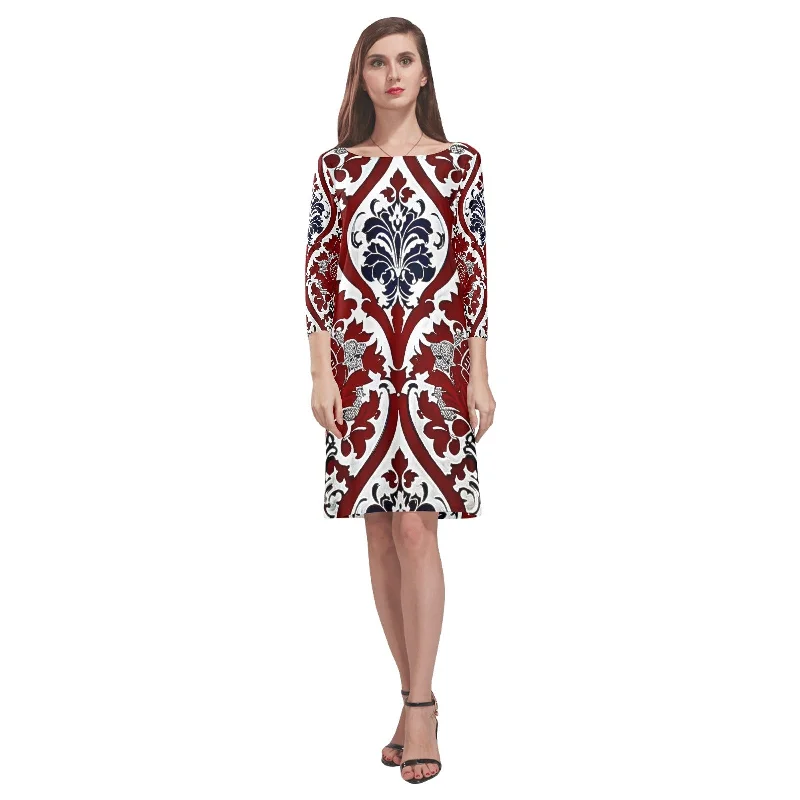 Daily Deals Women's Loose Round Neck Dress (Model D22)