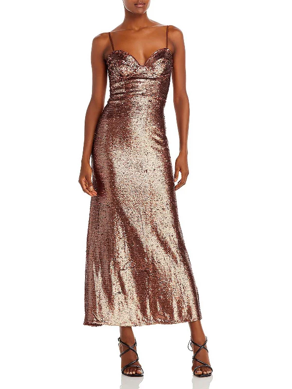Huge Discounts Stasia Womens Sequined Formal Evening Dress