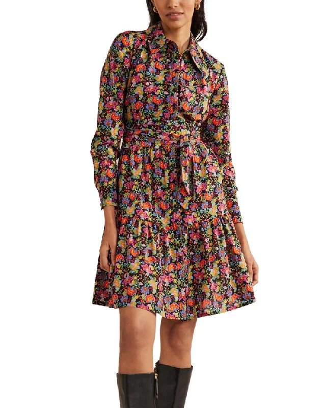 Savings Galore Boden Tiered Mini Shirt Dress