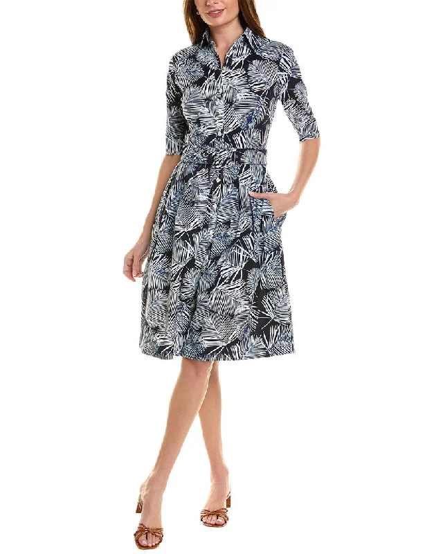 Now or Never Samantha Sung Audrey 1 3/4-Sleeve Shirtdress