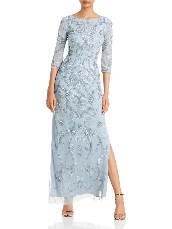 Mega Deal Womens 3/4 Sleeve Long Evening Dress