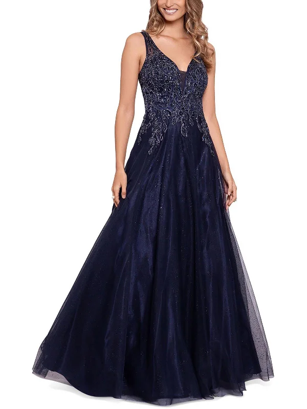 Special Price Womens Embellished Sleeveless Evening Dress