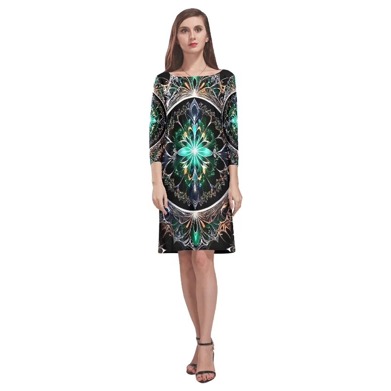 Massive Deals Women's Loose Round Neck Dress (Model D22)