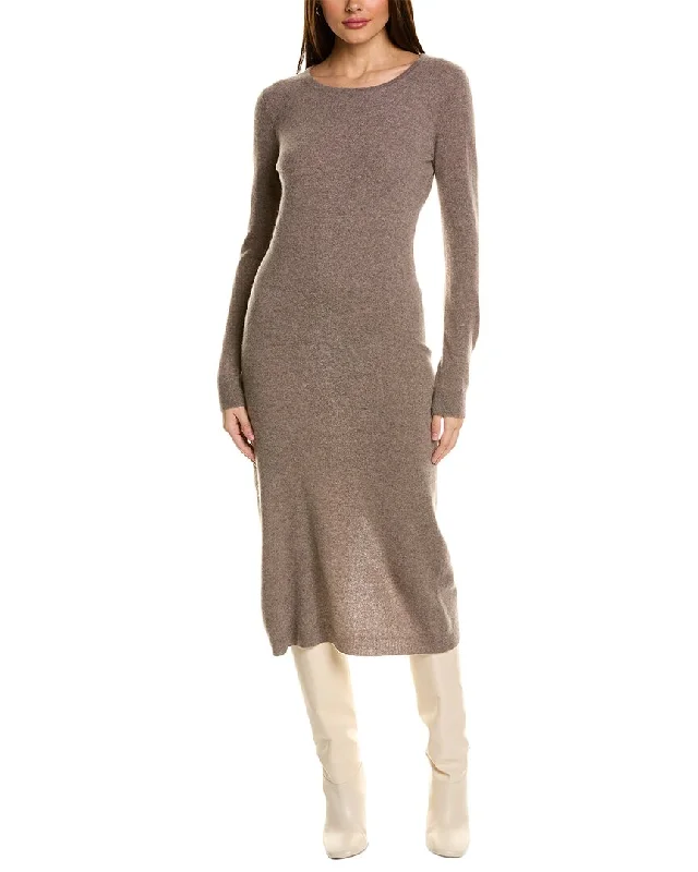 Deal Mania philosophy Bateau Neck Cashmere Midi Dress