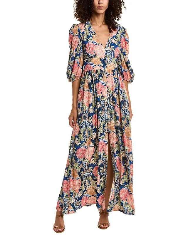 Markdowns Gracia Bishop Sleeve Maxi Dress