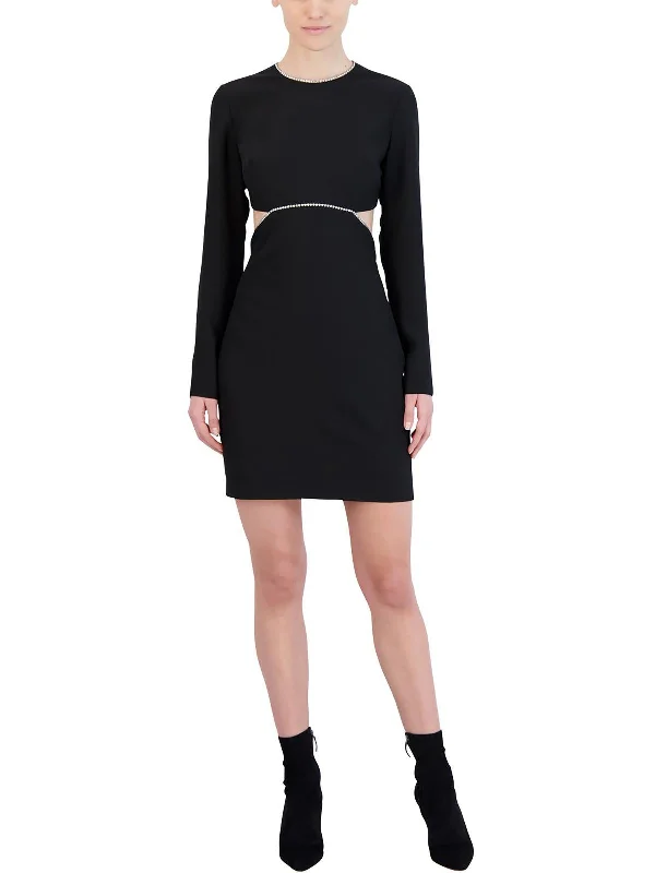 Closeout Sale Womens Embellished Mini Cocktail and Party Dress