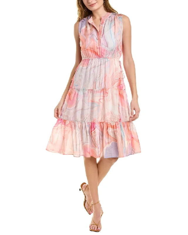Online Exclusive Johnny Was Laguna Vesper Drawstring Silk Tank Dress