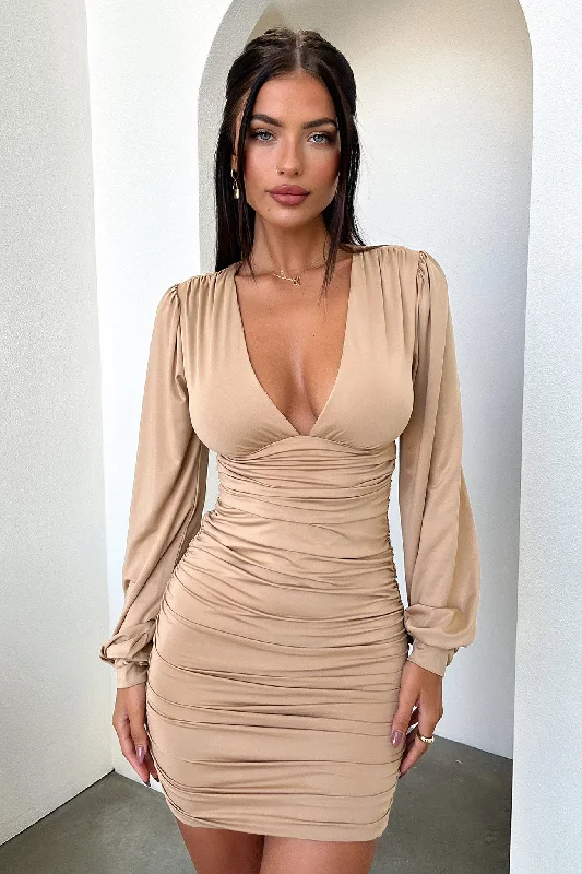 Loyalty Reward Lewis Dress - Tan