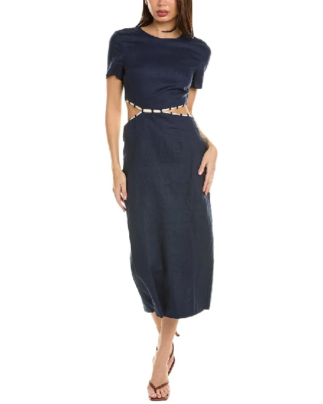 Great Deals STAUD Matteo Linen Dress