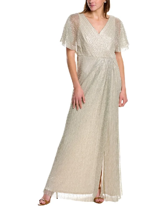 Lowest Price Adrianna Papell Crinkled Mesh Gown