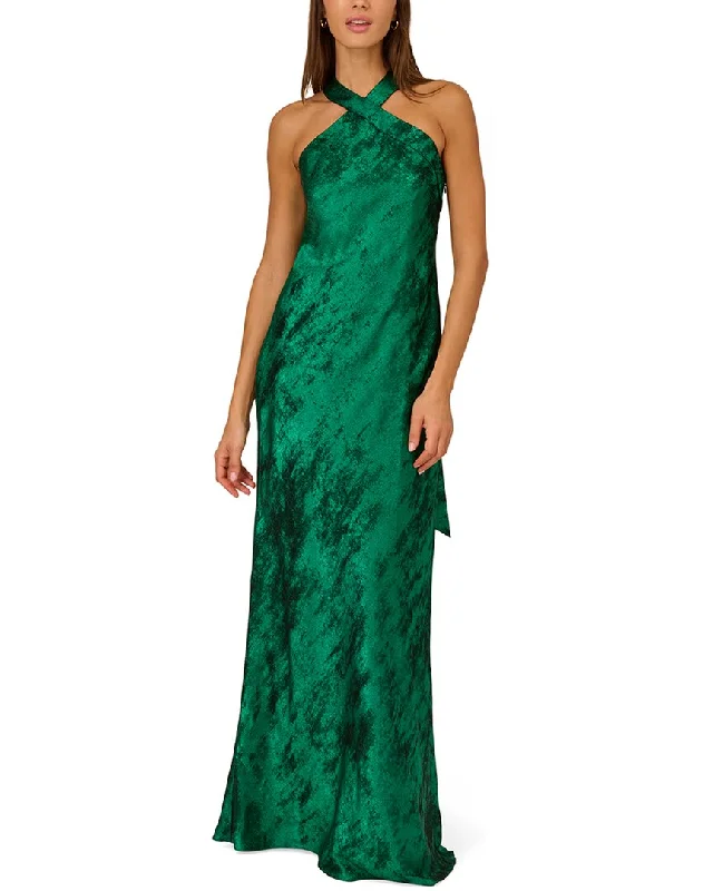 Can't Miss Aidan Mattox Halter Mermaid Gown