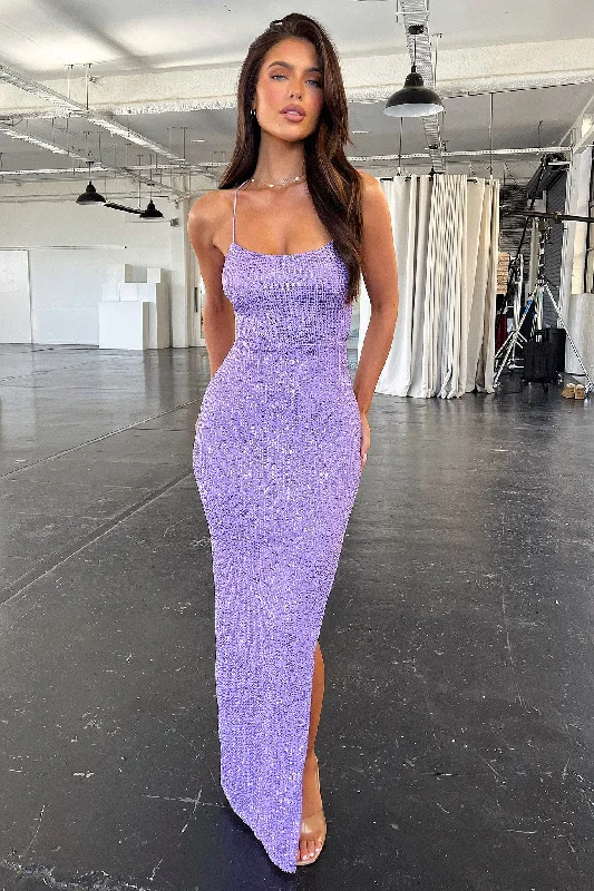 Exclusive Deal Alina Maxi Dress - Lilac
