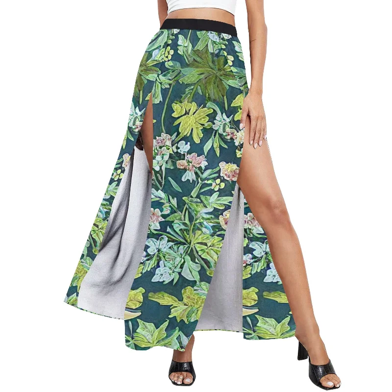 Unmissable Offer Women's High Slit Long Beach Dress (S40)