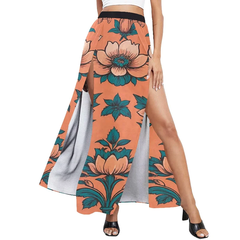Lowest Price Women's High Slit Long Beach Dress (S40)