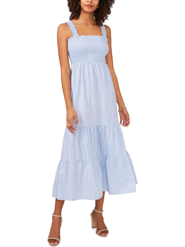 Reduced Prices Womens Striped Calf Midi Dress