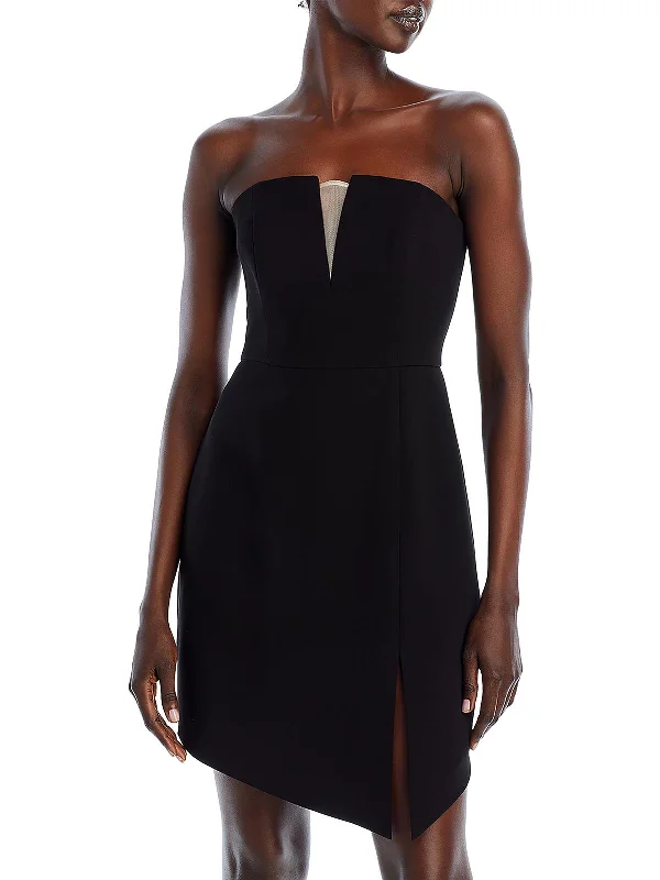 Weekend Flash Sale Womens Asymmetric Hem Short Cocktail And Party Dress