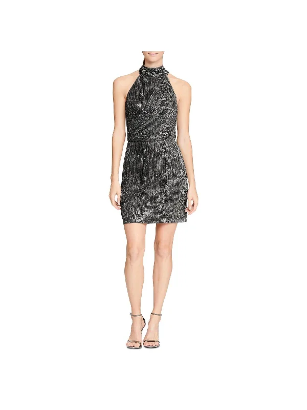 Fantastic Offers Kate Womens Glitter Metallic Mini Dress