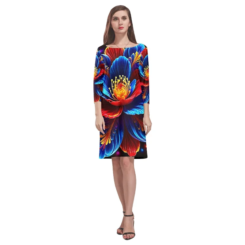 Special Price Women's Loose Round Neck Dress (Model D22)