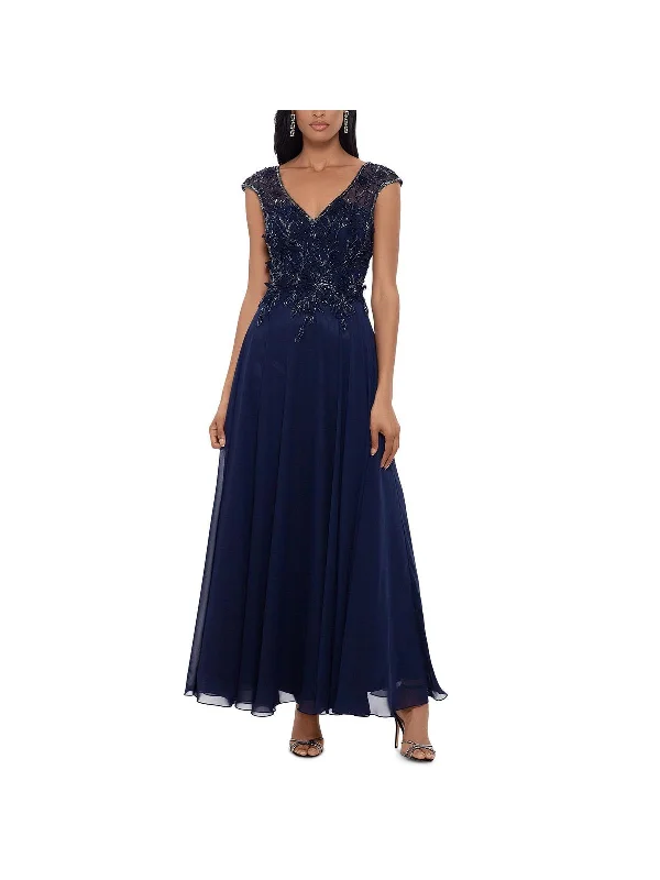 Huge Savings Petites Womens Embellished Formal Evening Dress